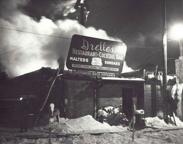 Drelles Restaurant and Cocktail Bar - 1963 Fire Scene